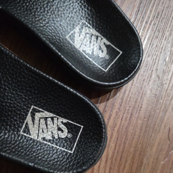 Vans Flame Black Slide Sandals Size 8 - Picture 2 of 6